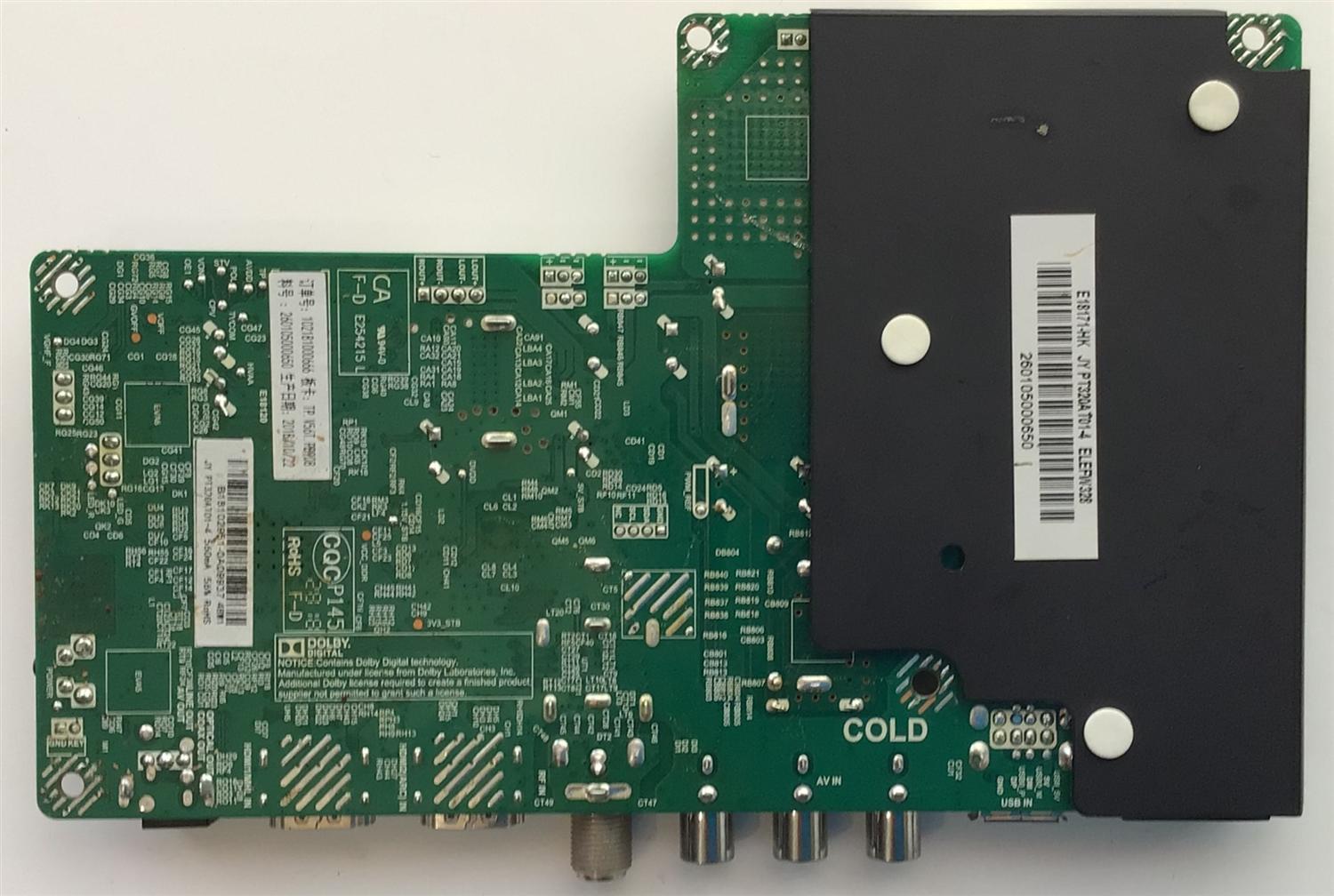 MAIN FUENTE PARA TV ELEMENT / NUMERO DE PARTE  260105000650 / TV.V56T.PB908 / 102181000666 / B18102951-0A09937 / PANEL PT320AT01-4 / MODELO ELEFW328 - Imagen 5